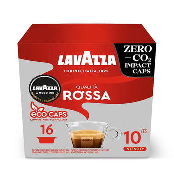 Lavazza A modo mio kompostierbar Qualita Rossa Kaffeekapseln 16 pro Pack