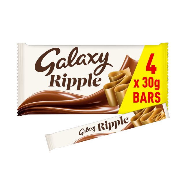 Paquete múltiple de chocolate Galaxy Ripple 4 x 33 g 