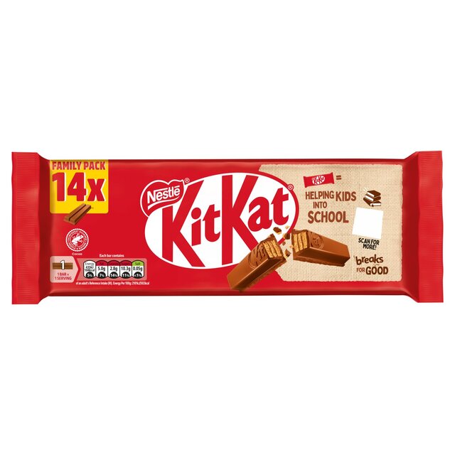 KitKat 2 Finger Milk Chocolate Biscuit Bar 14 per pack