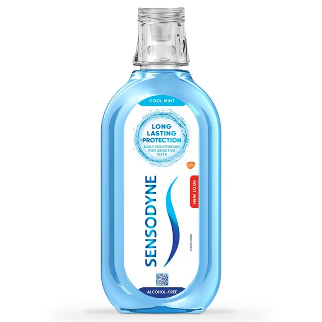 Sensodyne coole Minze empfindliche Pflege Mundwasser 500 ml