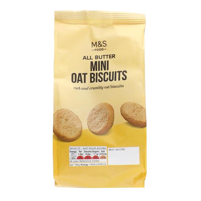 M & S Mini Hafer Biscuits 100g