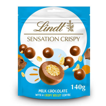 Lindt Sensations Crispy Milk Chocolate Pouch 140g