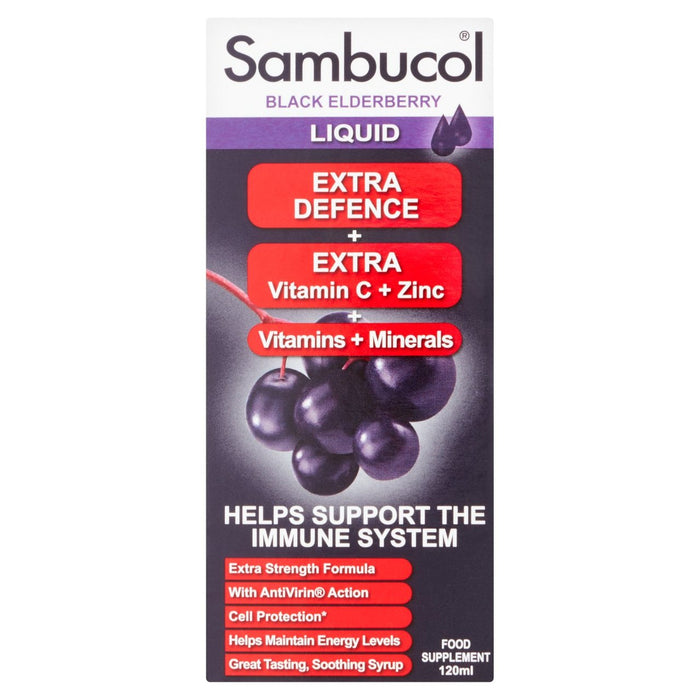 Sambucol Sirop de défense supplémentaire 120 ml