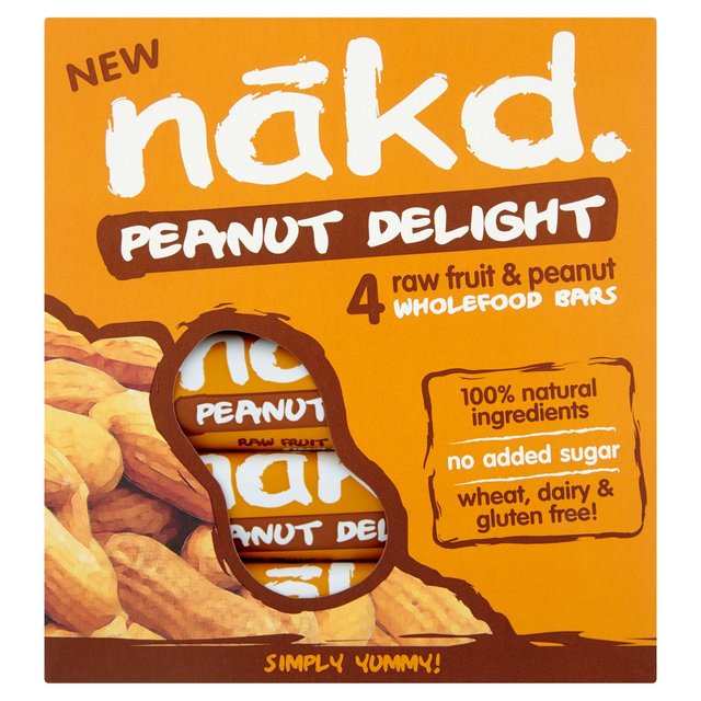 Nakd Peanut Delight Obst- und Nussbalken 4 x 35 g