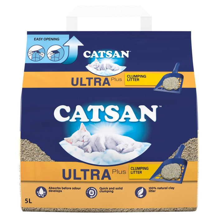 Catsan Ultra Clumping Geruchskontrolle Katzenstreu 5l