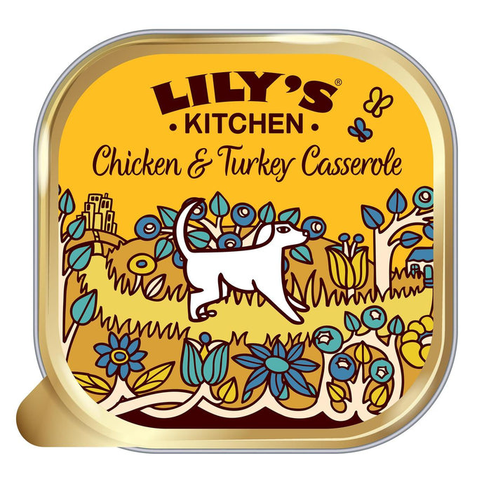 Lily's Kitchen poulet et casserole de dinde pour chiens 150g