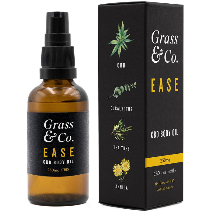 Grass & Co. Facilité d'huile corporelle CBD 250 mg 50 ml