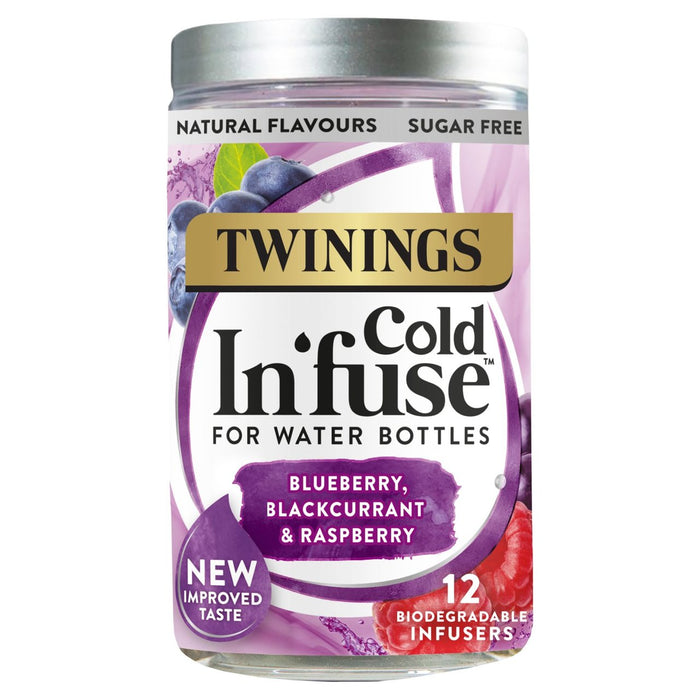 Twinings Cold In'fuse Blueberry Blackcurrant & Raspberry 12 Infusers 12 por paquete