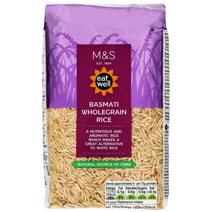 M&S Basmati Wholegrain Rice 500g