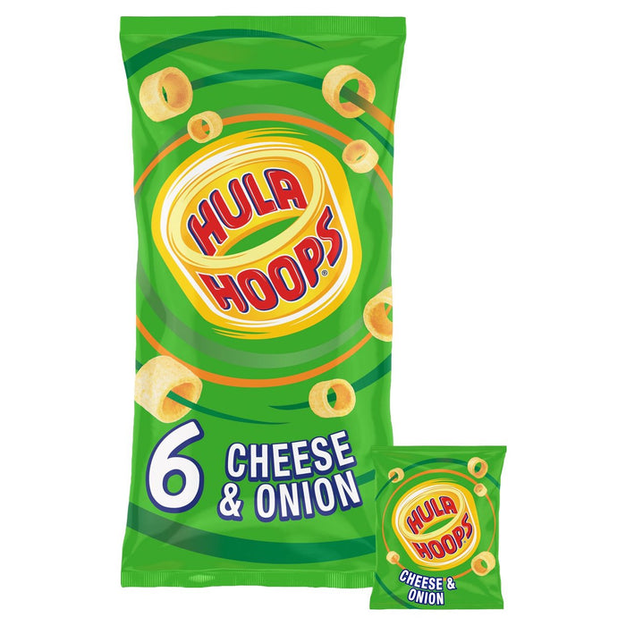 Hula Hoops Cheese & Onion Multipack Chips 6 Pack