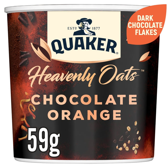 Quaker avena celestial de chocolate naranja gachas de gachas 59g